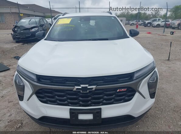KL77LJEP8SC121228 2025 CHEVROLET TRAX White ხელსაწყოთა პანელის ხედი