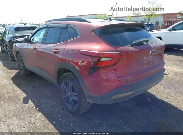 KL77LKE26RC196224 2024 CHEVROLET TRAX Burgundy Задня ліва чверть