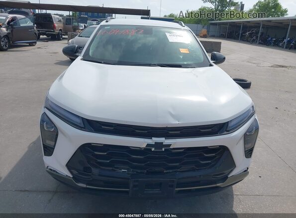 KL77LKEP3SC247406 2025 CHEVROLET TRAX White Widok wnętrza z tyłu