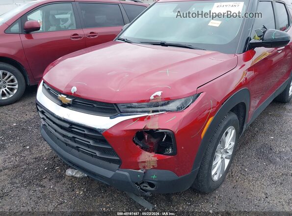 KL79MMS20MB127551 2021 CHEVROLET TRAILBLAZER Red წინა ხედი
