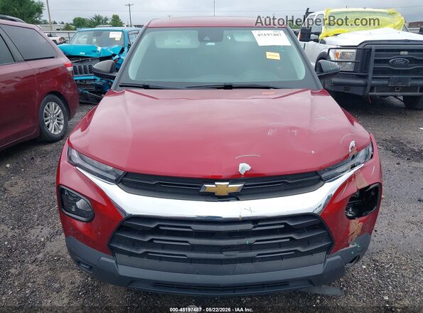 KL79MMS20MB127551 2021 CHEVROLET TRAILBLAZER Red ხელსაწყოთა პანელის ხედი