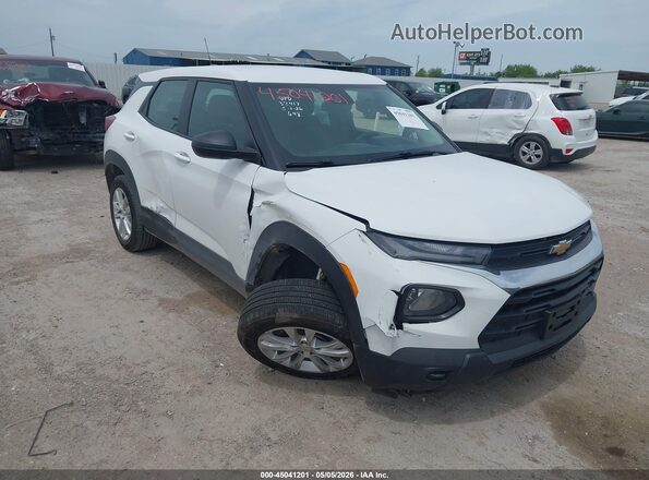 KL79MMS21PB048619 2023 CHEVROLET TRAILBLAZER White Widok z przodu