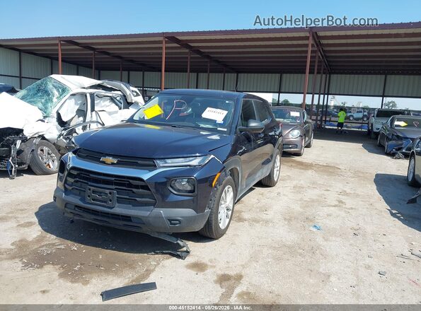 KL79MMS23MB022891 2021 CHEVROLET TRAILBLAZER Dark Blue Передня ліва чверть
