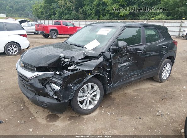 KL79MMS26MB010542 2021 CHEVROLET TRAILBLAZER Black წინა მარცხენა ხედი სამი მეოთხედიდან