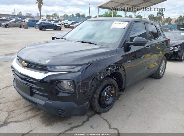 KL79MMS26NB146185 2022 CHEVROLET TRAILBLAZER Black Przód lewy