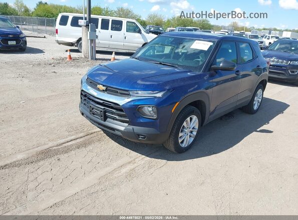 KL79MNSL2PB125464 2022 CHEVROLET TRAILBLAZER Blue Առջևի ձախ երեք քառորդ տեսարան