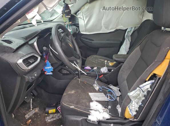 KL79MNSL5MB029940 2021 CHEVROLET TRAILBLAZER Blue Front interior view
