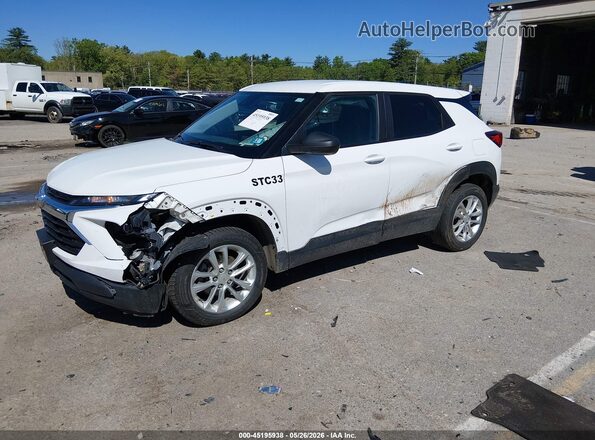 KL79MNSL5SB082344 2025 CHEVROLET TRAILBLAZER White Vista tres cuartos delantera izquierda