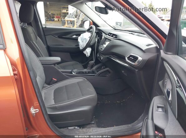 KL79MPS21NB006126 2022 CHEVROLET TRAILBLAZER Orange Вид салону спереду