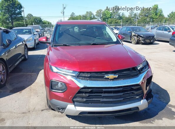 KL79MPS22PB024377 2023 CHEVROLET TRAILBLAZER Burgundy Սարքավորումների վահանակի տեսք