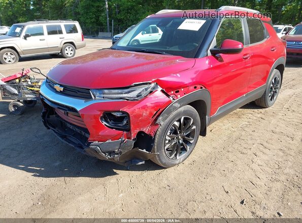 KL79MPS24MB016289 2021 CHEVROLET TRAILBLAZER Red Front view