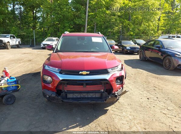 KL79MPS24MB016289 2021 CHEVROLET TRAILBLAZER Red Rear interior view