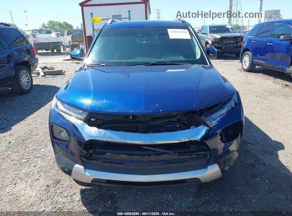 KL79MPS27NB125492 2022 CHEVROLET TRAILBLAZER Blue ხელსაწყოთა პანელის ხედი