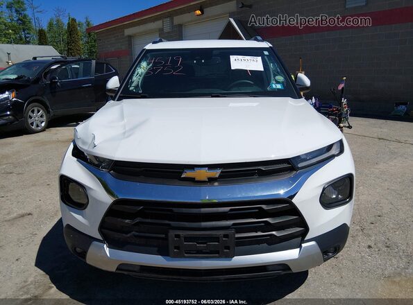 KL79MPS29NB123811 2022 CHEVROLET TRAILBLAZER White Vista del cuadro de instrumentos