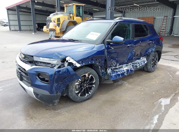 KL79MPSL1NB057912 2022 CHEVROLET TRAILBLAZER Blue Передня ліва чверть