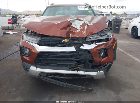 KL79MPSL2MB023539 2021 CHEVROLET TRAILBLAZER Orange Vista frontal