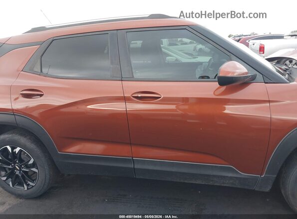 KL79MPSL2MB023539 2021 CHEVROLET TRAILBLAZER Orange Vista interior trasera