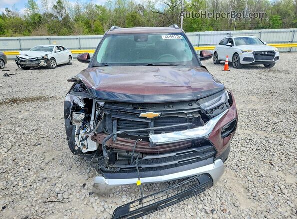 KL79MPSL4PB132895 2023 CHEVROLET TRAILBLAZER Burgundy Դիմացի տեսք