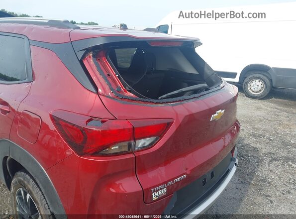KL79MPSL7PB013867 2023 CHEVROLET TRAILBLAZER Maroon Սարքավորումների վահանակի տեսք