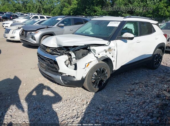 KL79MPSL8MB068338 2021 CHEVROLET TRAILBLAZER White წინა მარცხენა ხედი სამი მეოთხედიდან