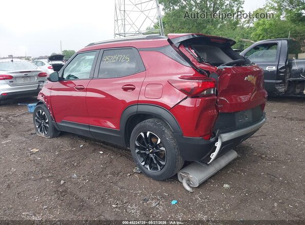 KL79MPSLXMB100416 2021 CHEVROLET TRAILBLAZER Red Հետևի ձախ