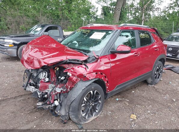 KL79MPSLXMB100416 2021 CHEVROLET TRAILBLAZER Red Դիմացի տեսք