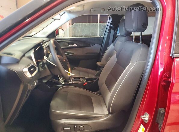 KL79MPSLXMB124621 2021 CHEVROLET TRAILBLAZER Red Вид салону спереду