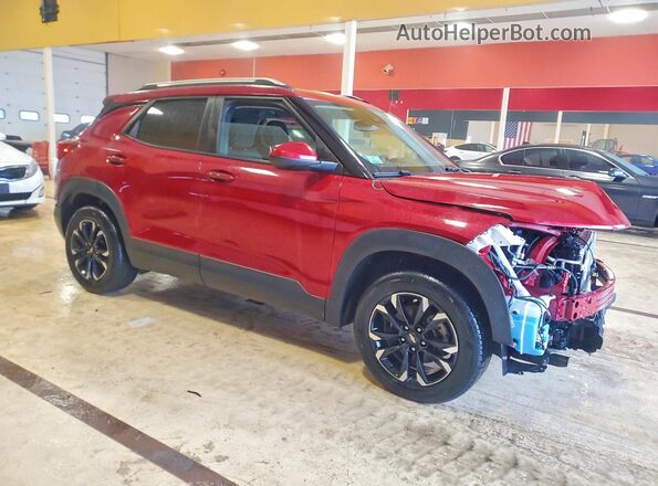 KL79MPSLXMB124621 2021 CHEVROLET TRAILBLAZER Red Передня права чверть