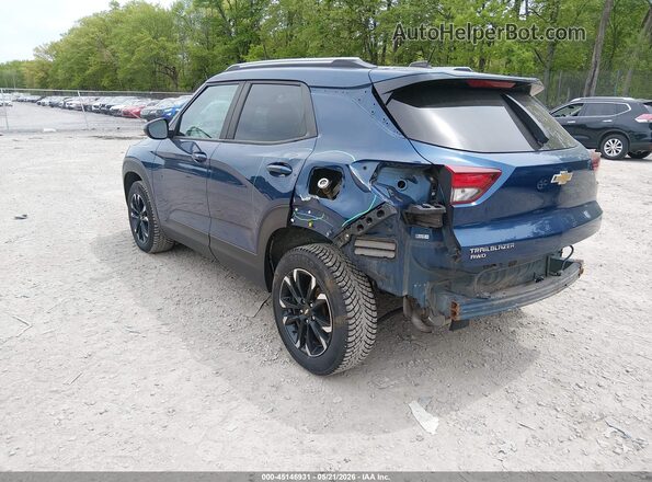 KL79MRSLXMB032484 2021 CHEVROLET TRAILBLAZER Navy უკანა მარცხენა
