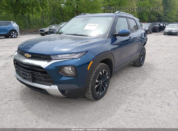 KL79MRSLXMB032484 2021 CHEVROLET TRAILBLAZER Navy წინა მარცხენა ხედი სამი მეოთხედიდან