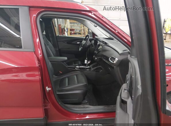 KL79MRSLXMB048393 2021 CHEVROLET TRAILBLAZER Red Widok wnętrza z przodu