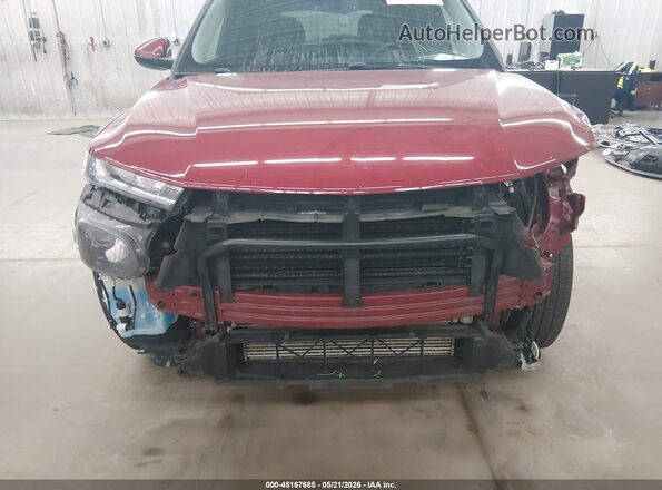 KL79MRSLXMB048393 2021 CHEVROLET TRAILBLAZER Red Widok z przodu