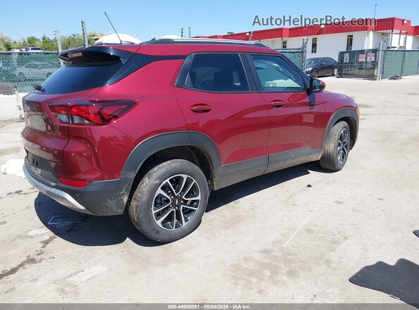 KL79MRSLXRB159243 2024 CHEVROLET TRAILBLAZER Красный Задняя правая четверть