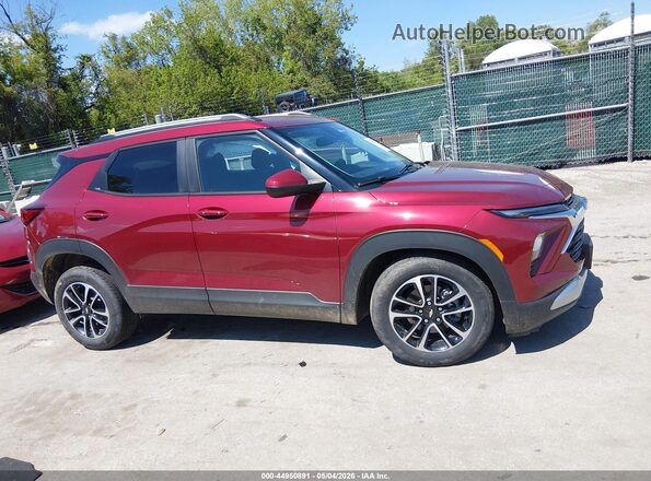 KL79MRSLXRB159243 2024 CHEVROLET TRAILBLAZER Красный Вид задней части салона
