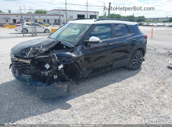 KL79MSSL7RB062668 2024 CHEVROLET TRAILBLAZER Black წინა მარცხენა ხედი სამი მეოთხედიდან