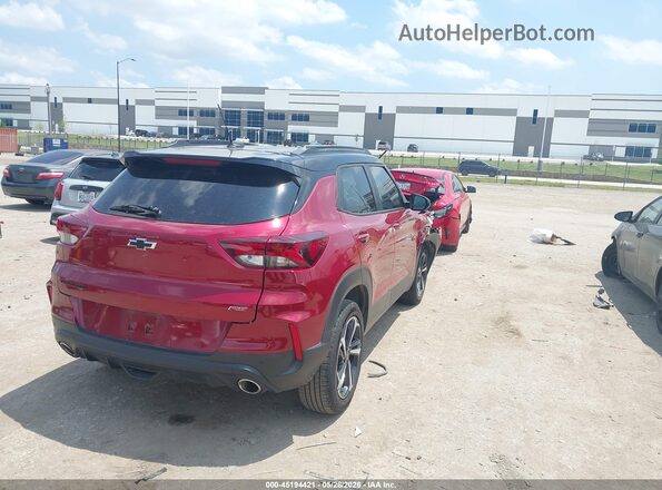 KL79MTSL0MB054376 2021 CHEVROLET TRAILBLAZER Red Задня права чверть