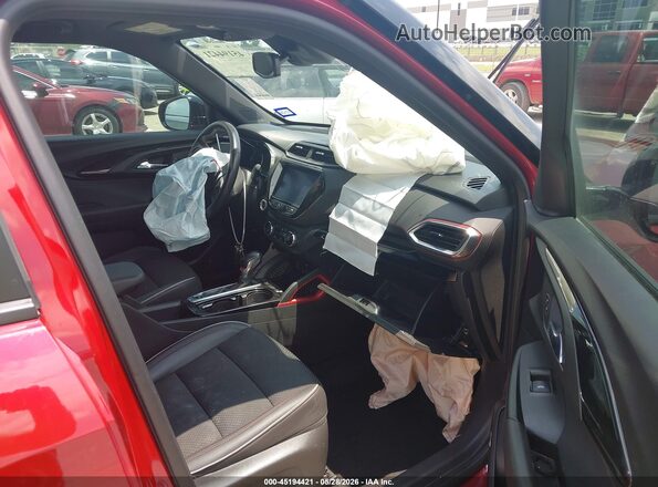 KL79MTSL0MB054376 2021 CHEVROLET TRAILBLAZER Red Вид салону спереду