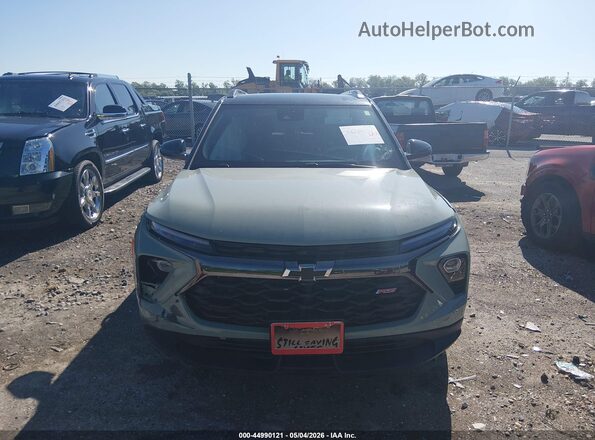 KL79MTSL0RB205515 2024 CHEVROLET TRAILBLAZER Green Вид щитка приладів