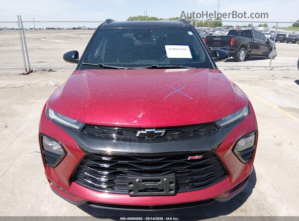 KL79MTSL1MB116643 2021 CHEVROLET TRAILBLAZER Red ხელსაწყოთა პანელის ხედი