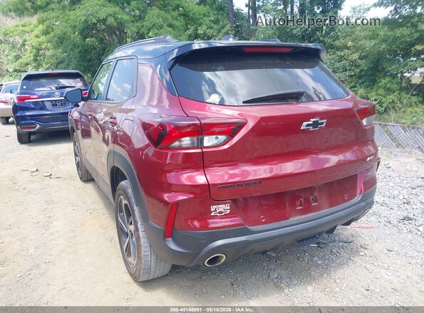 KL79MTSL1NB049768 2022 CHEVROLET TRAILBLAZER Red Հետևի ձախ
