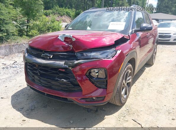 KL79MTSL1NB049768 2022 CHEVROLET TRAILBLAZER Red Դիմացի տեսք