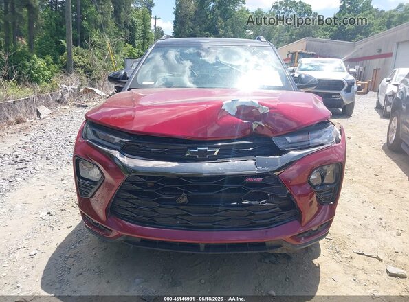 KL79MTSL1NB049768 2022 CHEVROLET TRAILBLAZER Red Սարքավորումների վահանակի տեսք