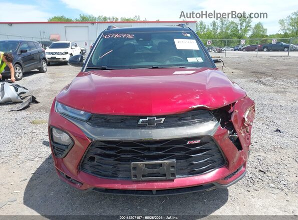 KL79MTSL1NB078199 2022 CHEVROLET TRAILBLAZER Red Вид щитка приладів