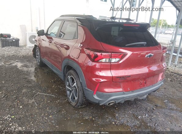 KL79MTSL2NB014690 2022 CHEVROLET TRAILBLAZER Red Rear left