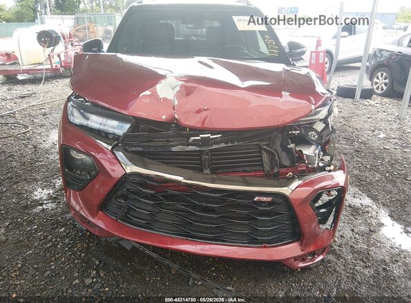 KL79MTSL2NB014690 2022 CHEVROLET TRAILBLAZER Red Front view