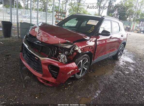 KL79MTSL2NB014690 2022 CHEVROLET TRAILBLAZER Red Front left