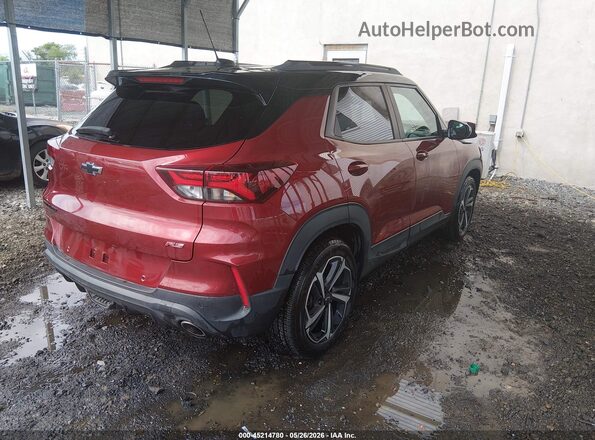 KL79MTSL2NB014690 2022 CHEVROLET TRAILBLAZER Red Rear right