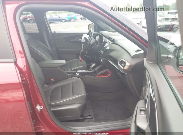 KL79MTSL2NB014690 2022 CHEVROLET TRAILBLAZER Red Front interior view