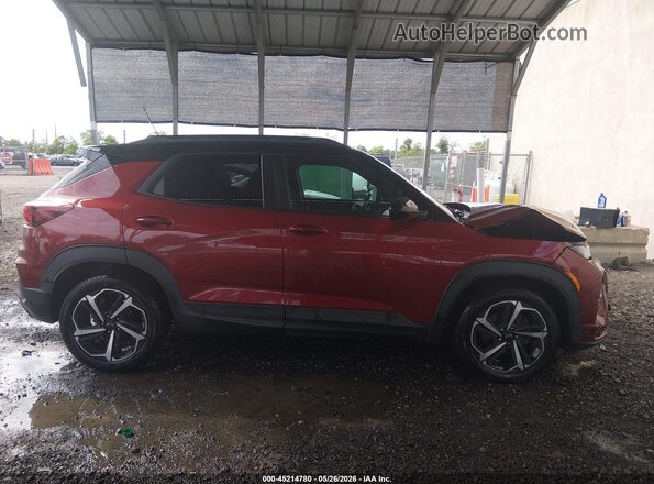 KL79MTSL2NB014690 2022 CHEVROLET TRAILBLAZER Red Rear interior view