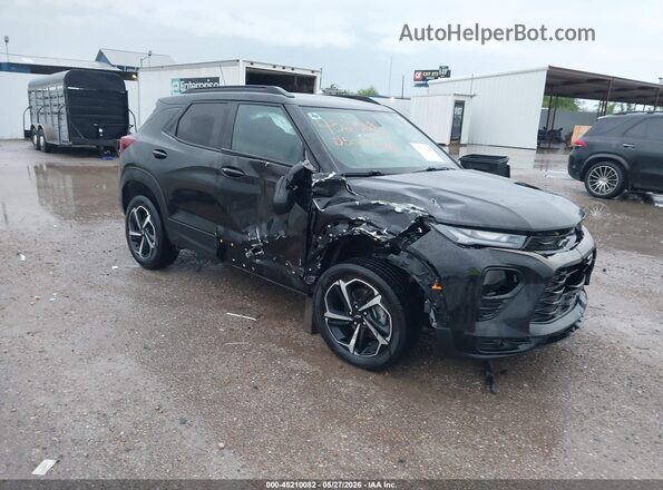 KL79MTSL2NB033577 2022 CHEVROLET TRAILBLAZER Black Front interior view